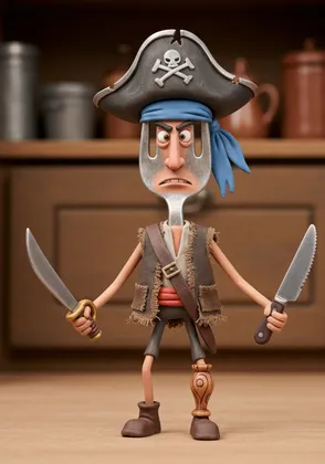 Captain Cutlery — Claymation