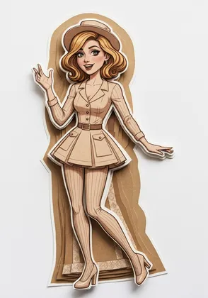Lotte Layers — Paper cutout