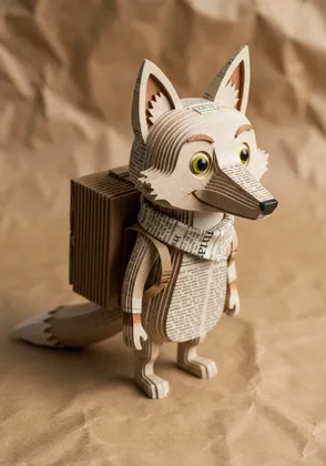 Scrappy — Paper cutout