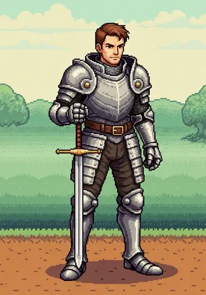 Sir Respawn — Pixel art