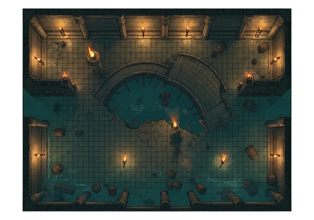 Dungeon battle map