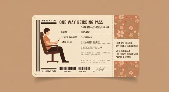 Boarding pass keepsake