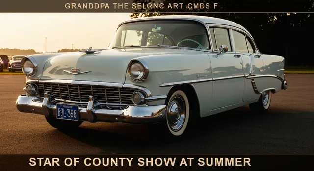 Classic car poster