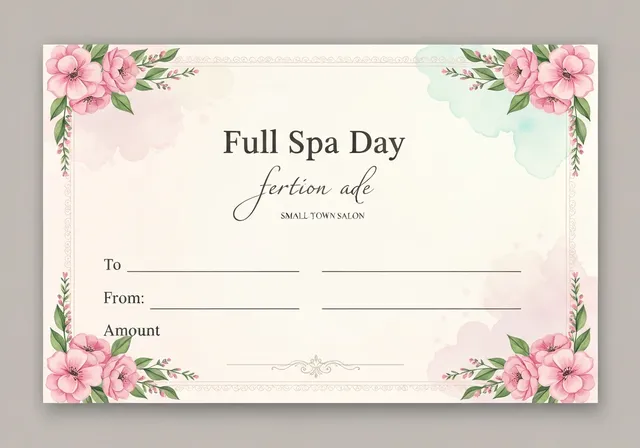 Gift certificate