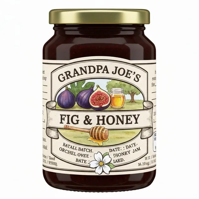 Jam jar label