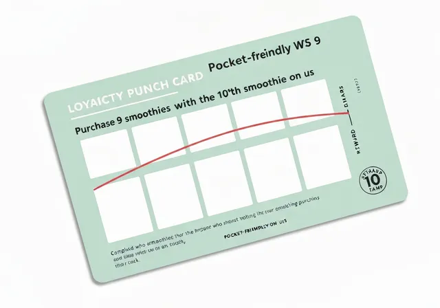Loyalty punch card