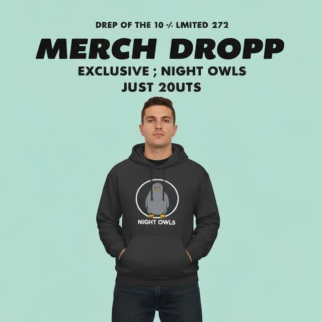 Merch drop post