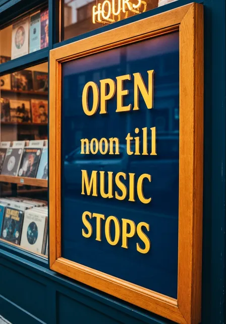 Open / hours sign