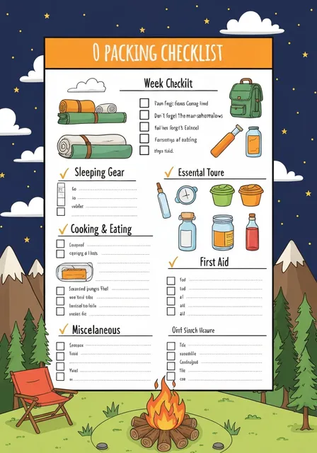 Packing checklist