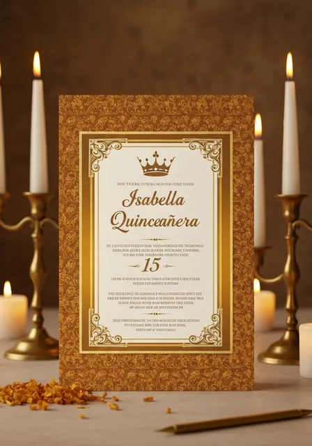 Quinceañera invite