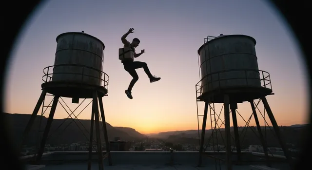 Rooftop chase