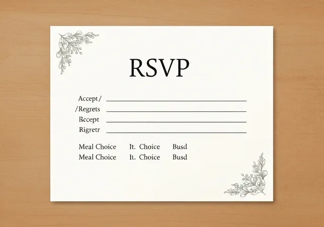 RSVP card