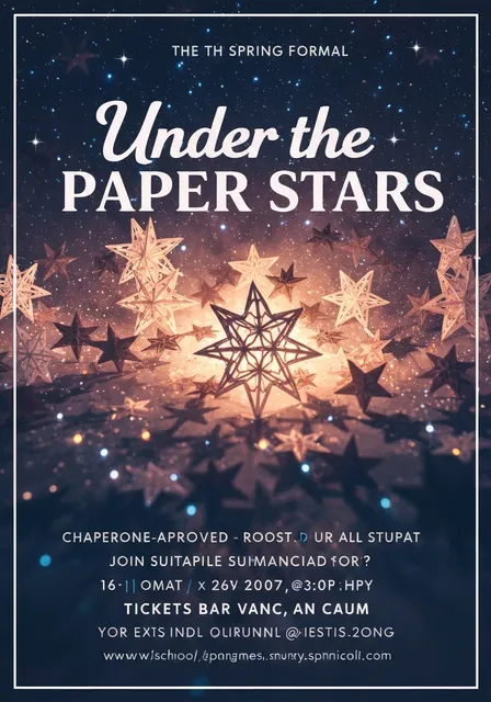 School dance poster