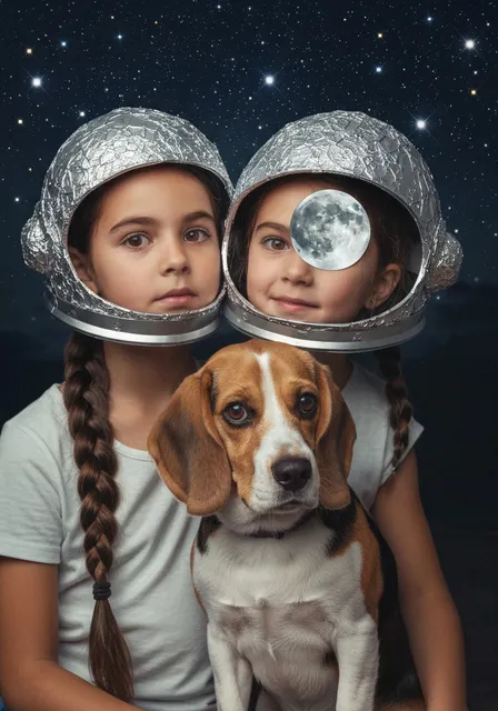Space explorer kid