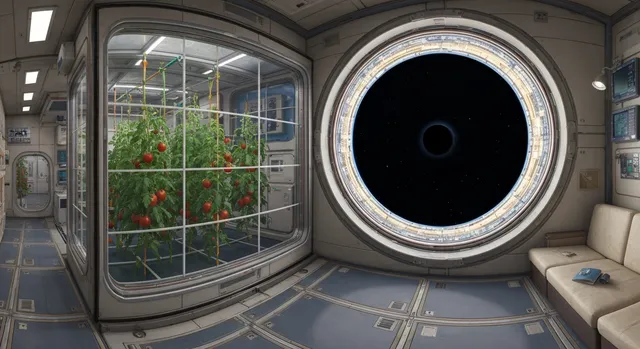 Space station interior