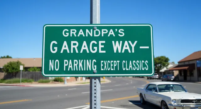 Custom street sign