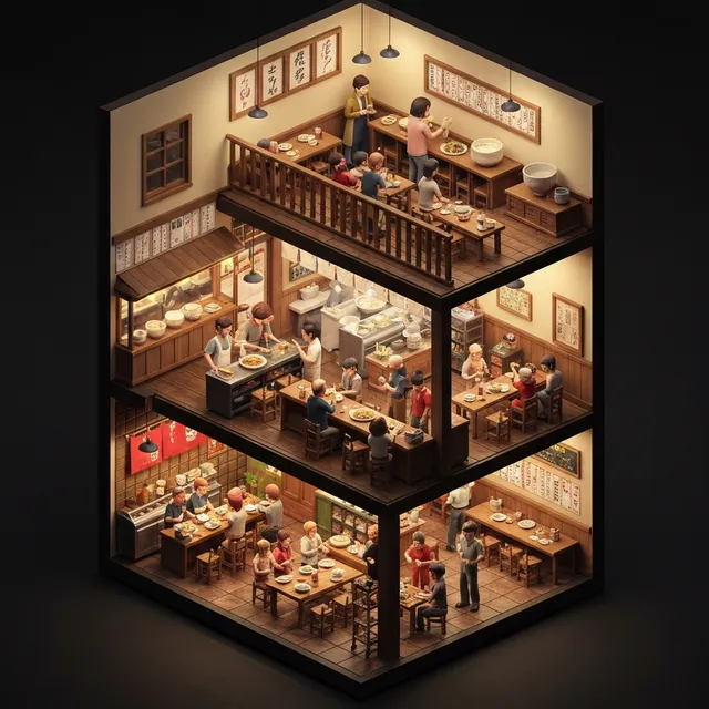 Isometric cutaway