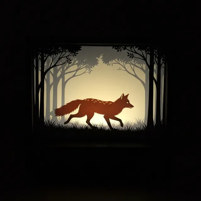 Papercut lightbox