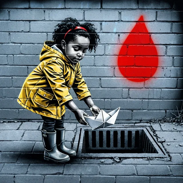 Stencil street art