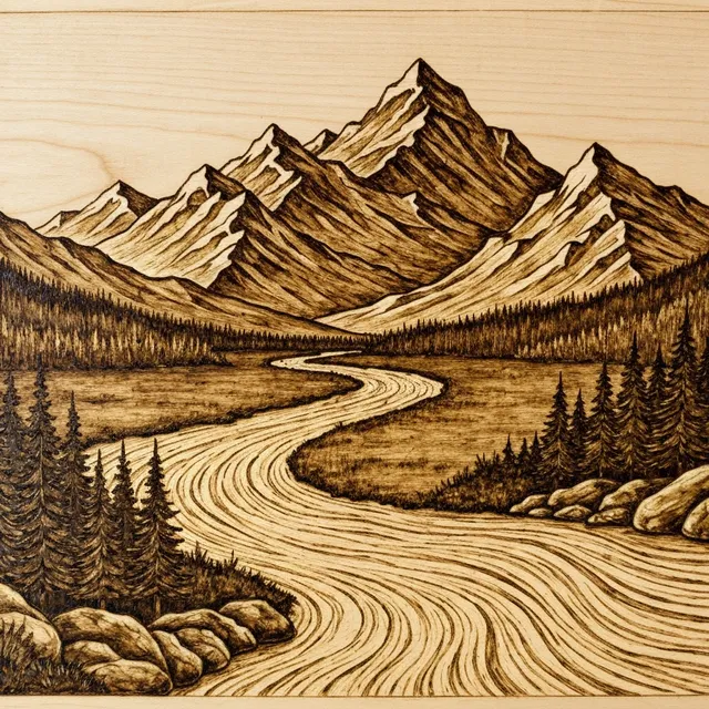 Woodburned
