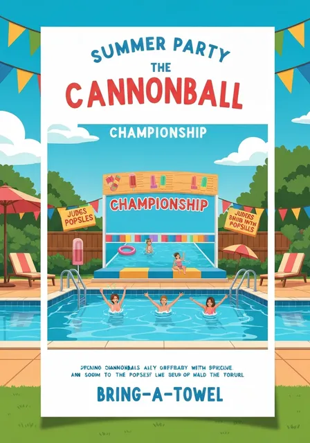 Summer party invite