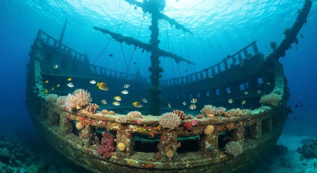 Sunken galleon