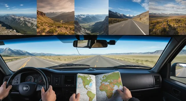 Travel montage open