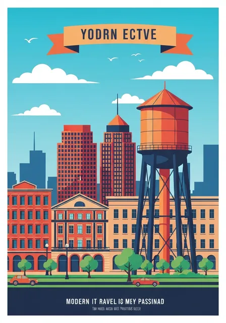 City travel poster