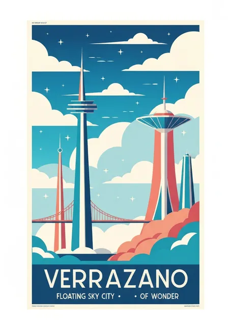 Retro travel poster