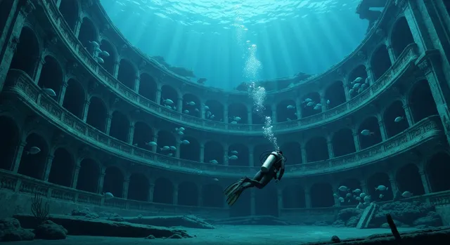 Underwater ruins