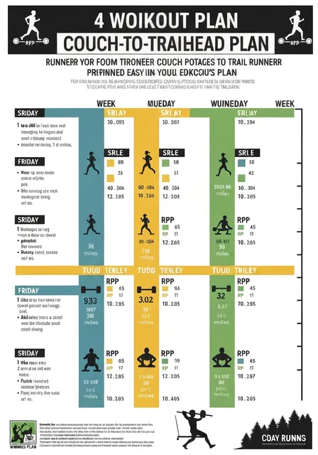 Workout plan poster